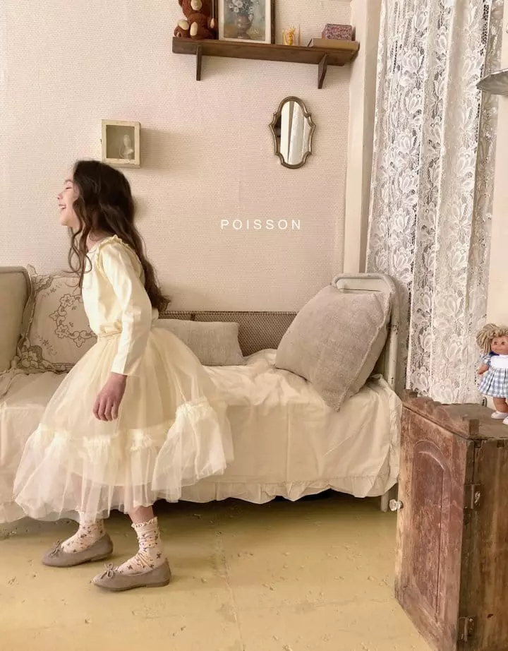 Poisson - Korean Children Fashion - #prettylittlegirls - Tutu Lace Skirt - 2