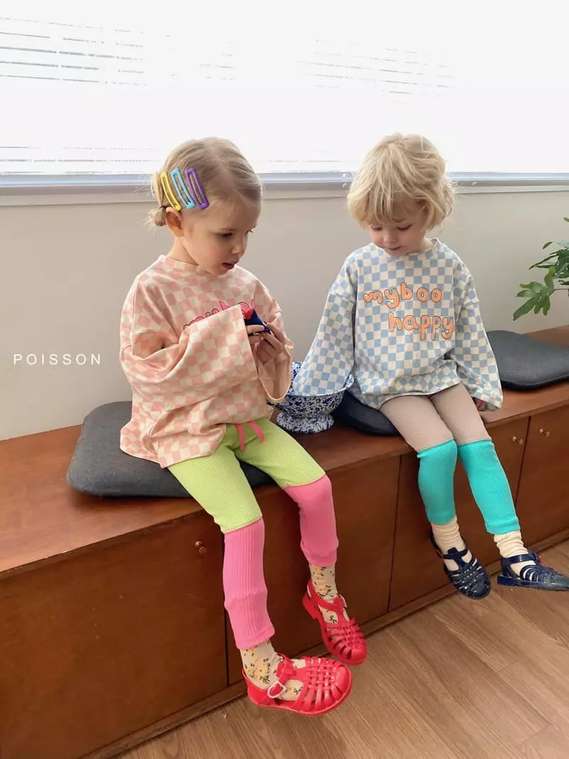 Poisson - Korean Children Fashion - #minifashionista - Half Half Leggings - 4