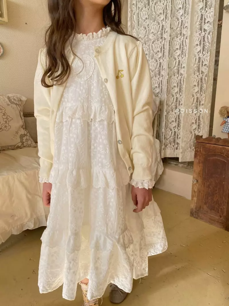 Poisson - Korean Children Fashion - #stylishchildhood - Cherry Cardigan - 9