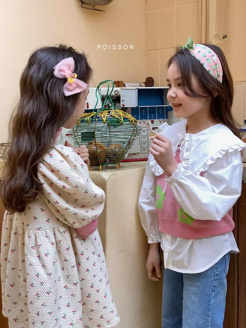 Poisson - Korean Children Fashion - #todddlerfashion - Sha Sha Ribbon Tee - 10