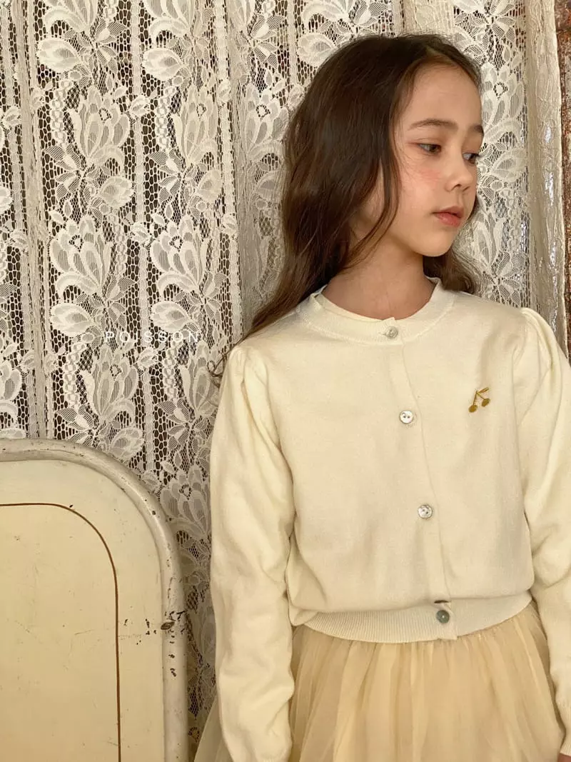 Poisson - Korean Children Fashion - #todddlerfashion - Cherry Cardigan - 7