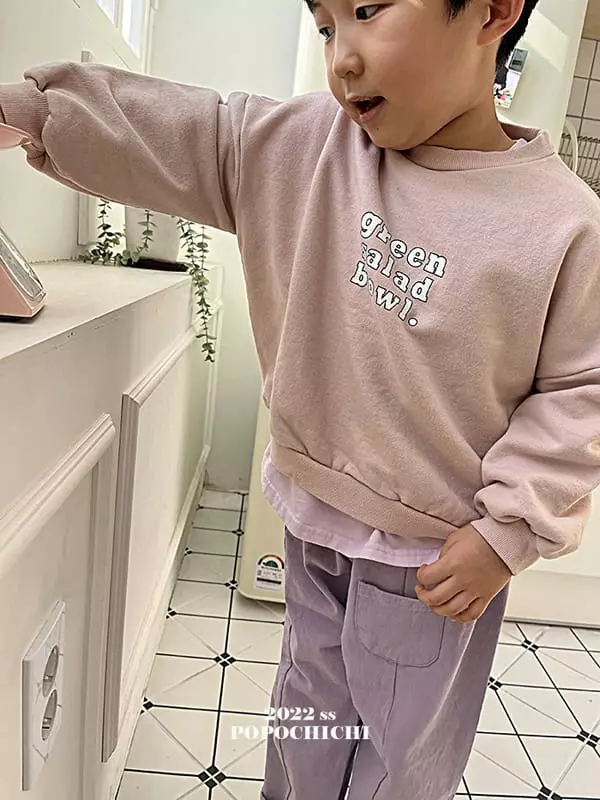 Popochichi - Korean Children Fashion - #childofig - Green Salad Sweatshirt