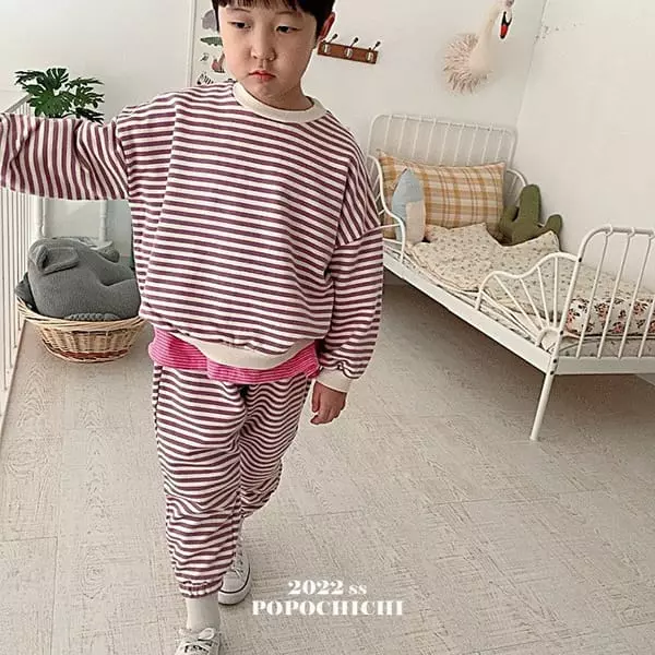Popochichi - Korean Children Fashion - #childofig - Stripes Sweatshirt - 7