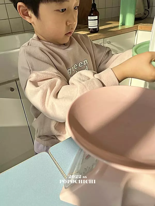 Popochichi - Korean Children Fashion - #childrensboutique - Green Salad Sweatshirt - 2
