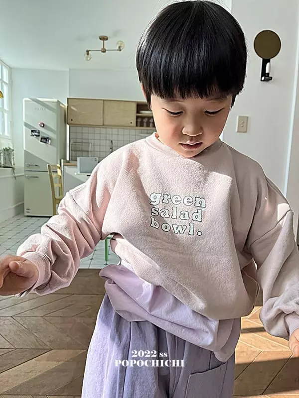 Popochichi - Korean Children Fashion - #designkidswear - Green Salad Sweatshirt - 4