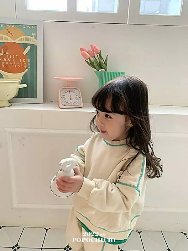 Popochichi - Korean Children Fashion - #kidsshorts - Stitch Sweatshirt - 4