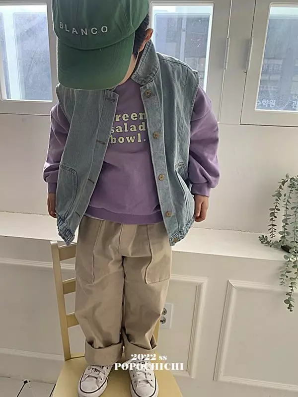 Popochichi - Korean Children Fashion - #kidsstore - Denim Vest Jacket - 7