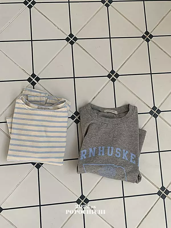 Popochichi - Korean Children Fashion - #kidsstore - From Boat Neck Tee