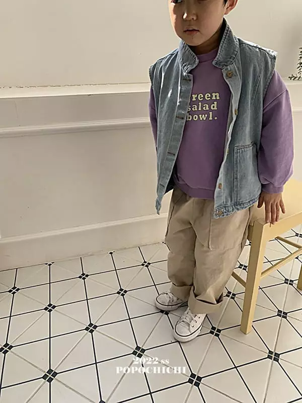 Popochichi - Korean Children Fashion - #kidzfashiontrend - Denim Vest Jacket - 8
