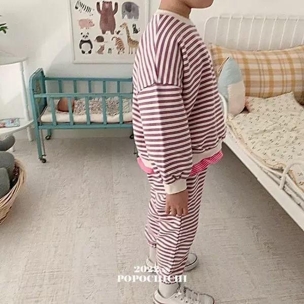 Popochichi - Korean Children Fashion - #magicofchildhood - Stripes Jogger Pants - 5