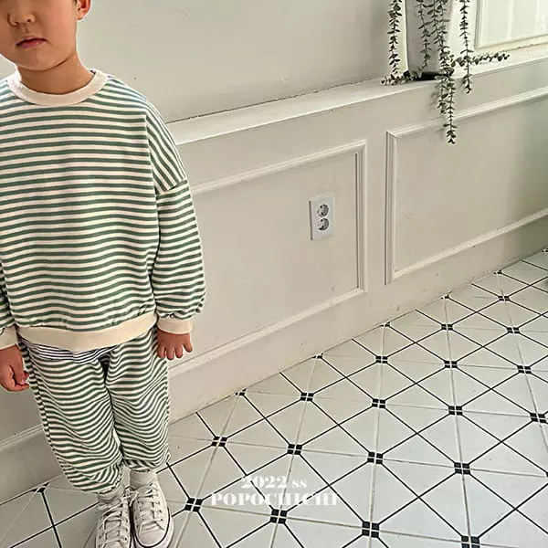 Popochichi - Korean Children Fashion - #minifashionista - Stripes Jogger Pants - 6