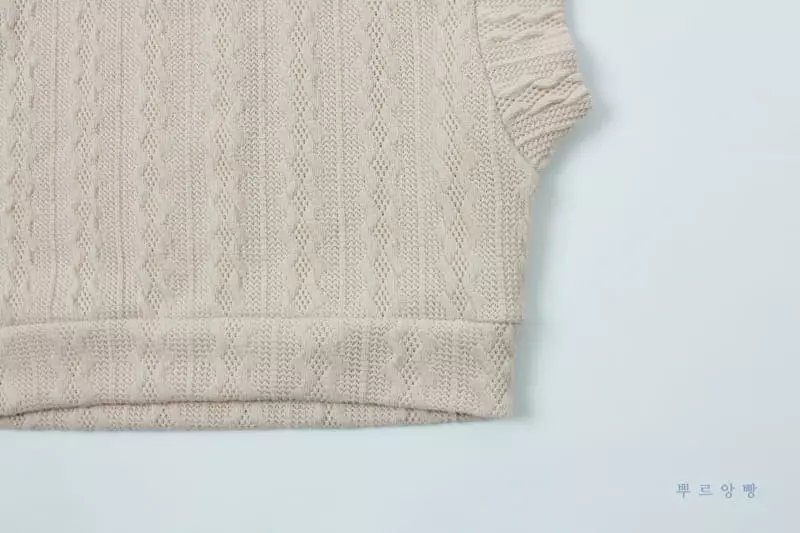 Pourenfant - Korean Children Fashion - #Kfashion4kids - Margarine Knit Vest - 9