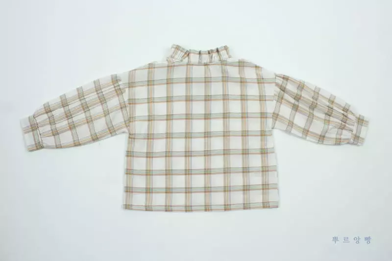 Pourenfant - Korean Children Fashion - #discoveringself - Kelly Check Blouse - 8
