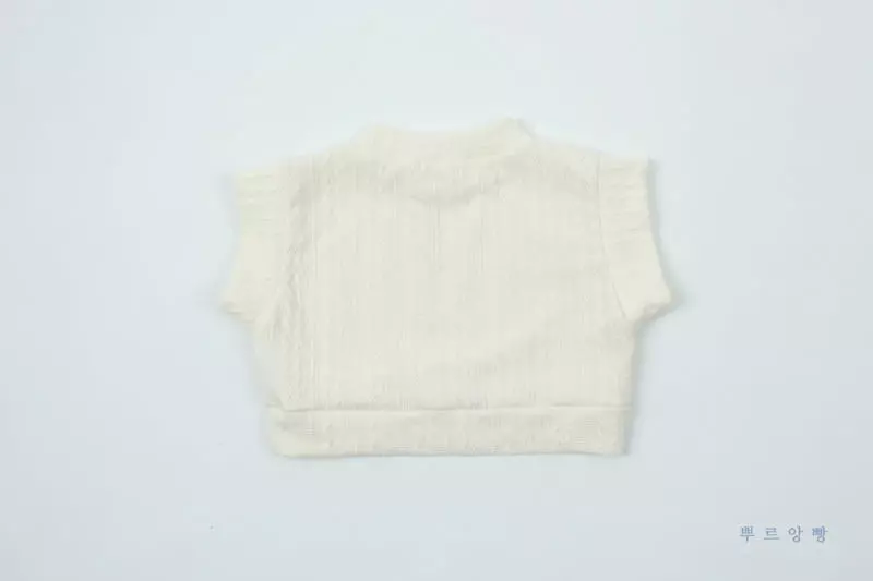 Pourenfant - Korean Children Fashion - #kidsshorts - Margarine Knit Vest - 6