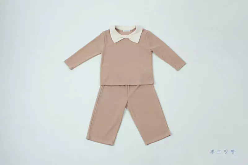 Pourenfant - Korean Children Fashion - #fashionkids - Bailey Top Bottom Set - 4