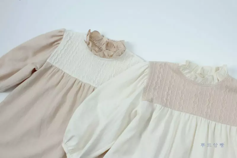 Pourenfant - Korean Children Fashion - #kidsstore - Rose Knit One-piece