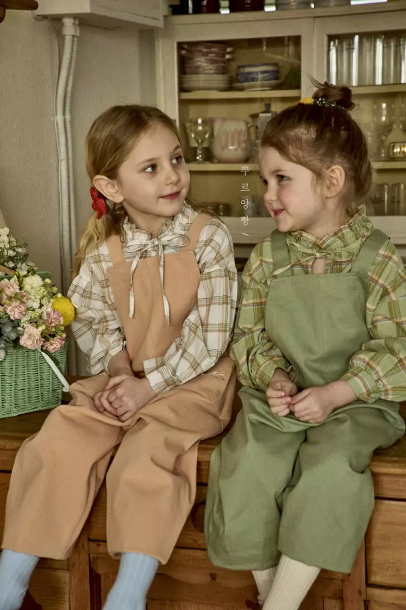Pourenfant - Korean Children Fashion - #kidzfashiontrend - Kelly Check Blouse - 12