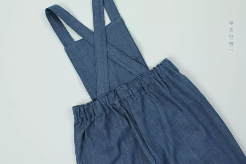 Pourenfant - Korean Children Fashion - #kidzfashiontrend - Rora Denim Dungarees - 3