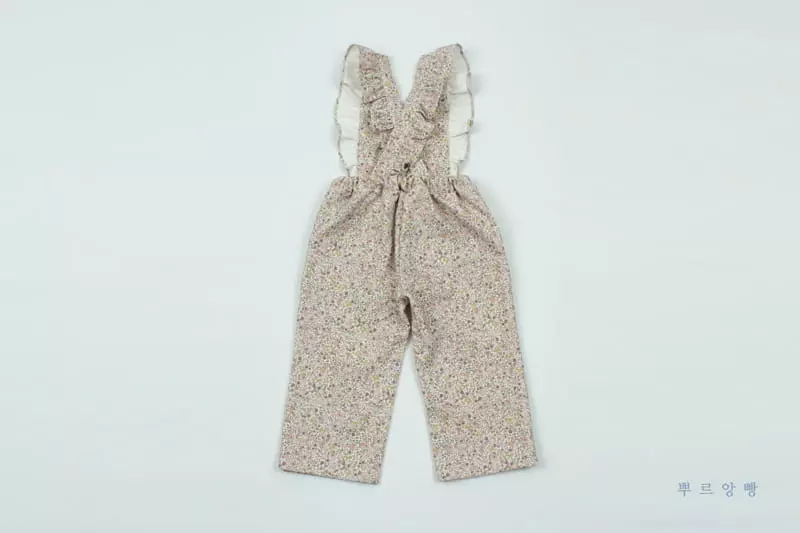 Pourenfant - Korean Children Fashion - #magicofchildhood - Jacqueline Flower Dungarees - 7