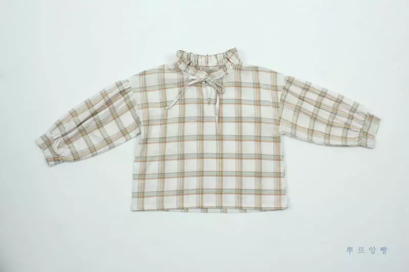 Pourenfant - Korean Children Fashion - #toddlerclothing - Kelly Check Blouse - 4