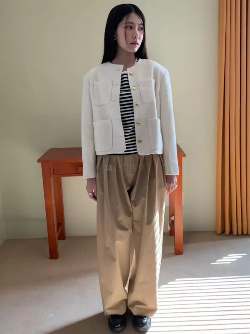 Project View - Korean Women Fashion - #momslook - Snow Tweed Jacket