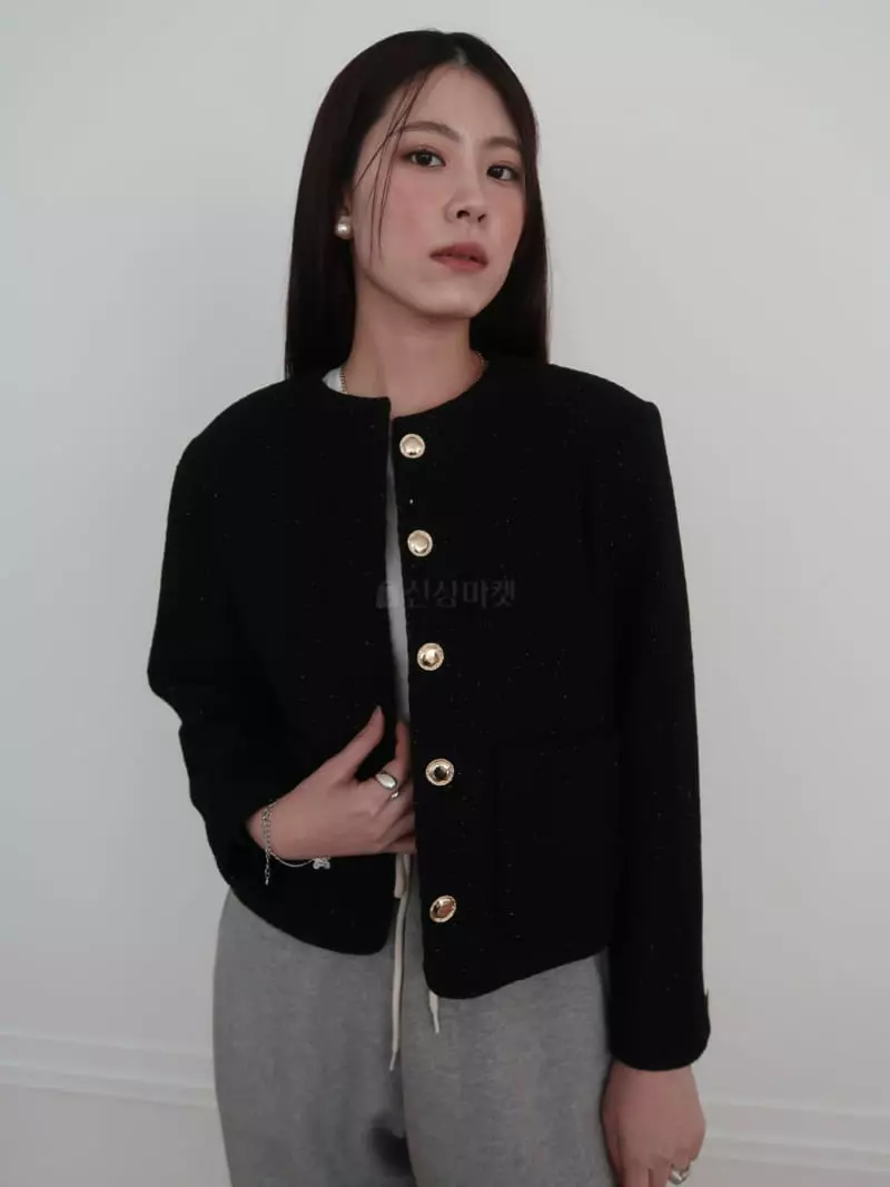 Project View - Korean Women Fashion - #momslook - Snow Tweed Jacket - 3