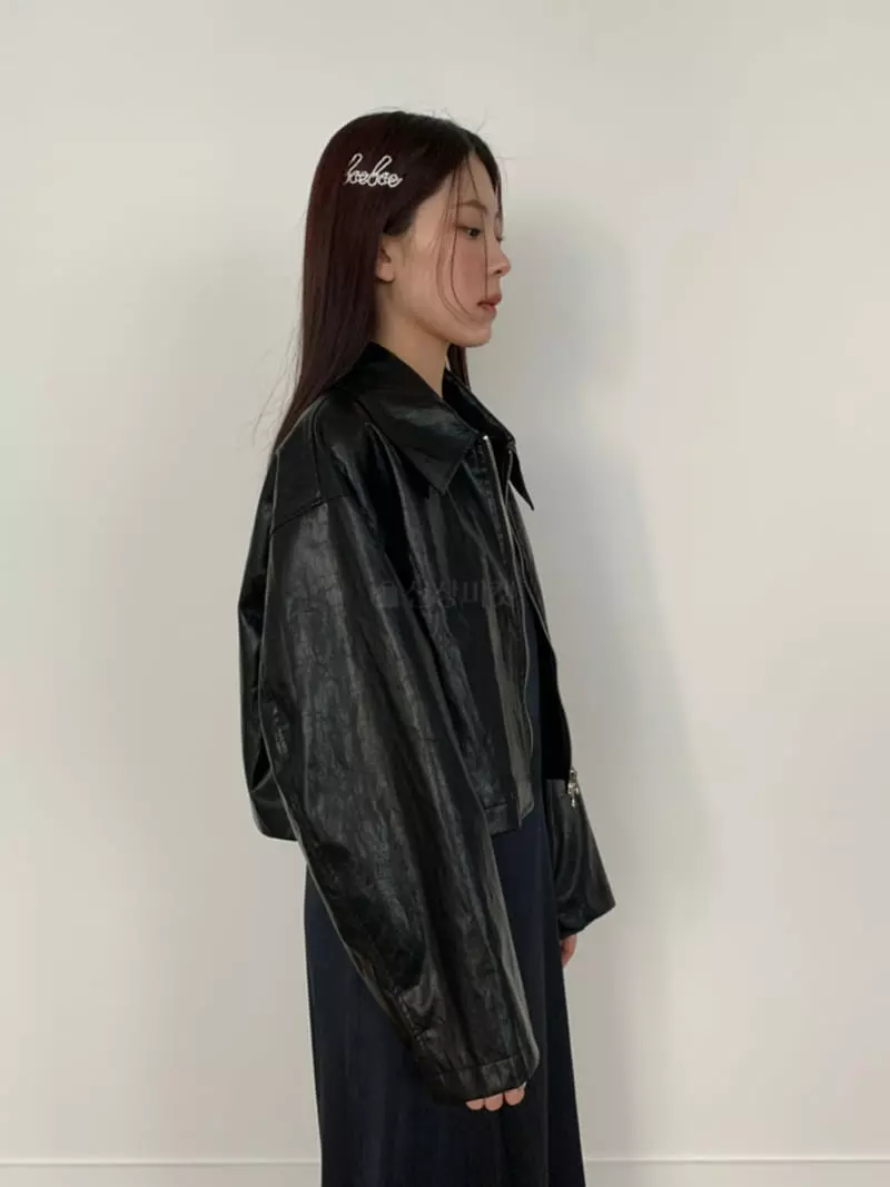 Project View - Korean Women Fashion - #momslook - Two Way Leather Jacket