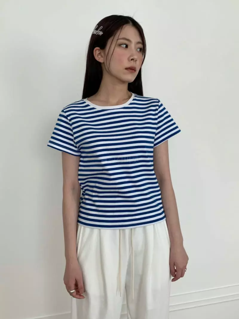 Project View - Korean Women Fashion - #womensfashion - Stripe Mini Tee - 4