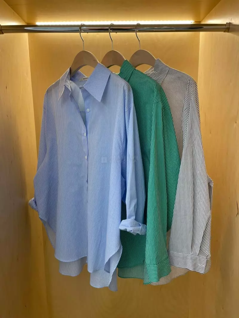 Project View - Korean Women Fashion - #momslook - Stripe Shirt - 4