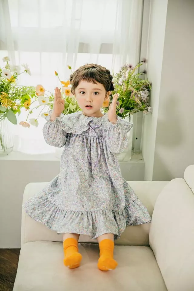 Pudding - Korean Children Fashion - #discoveringself - Collar One-piece - 3
