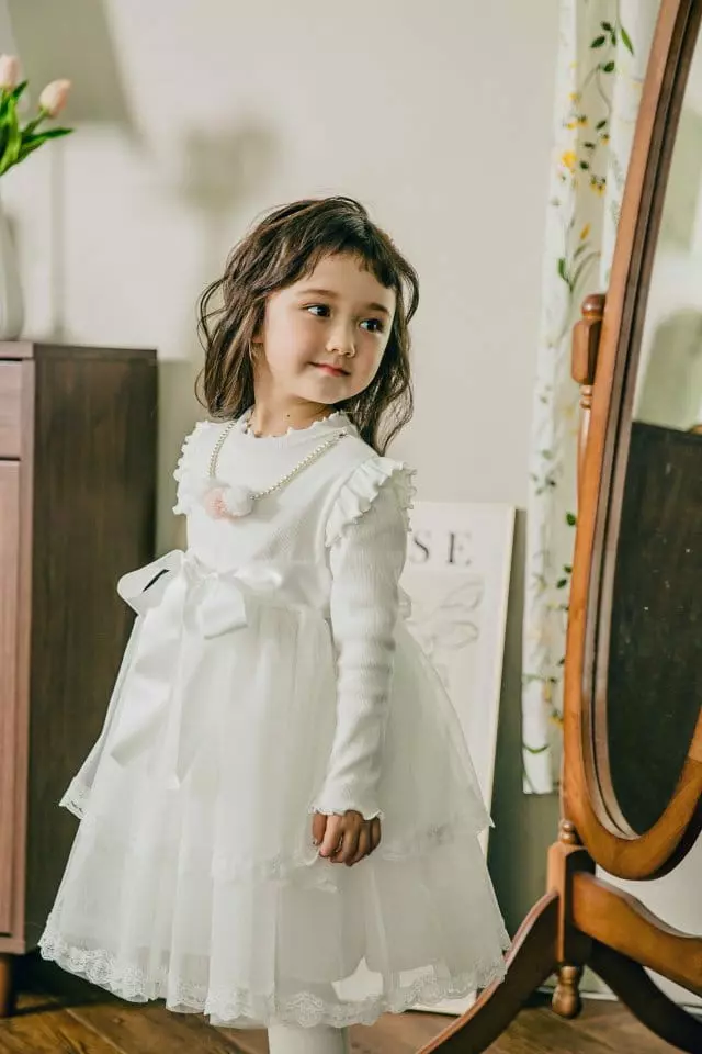Pudding - Korean Children Fashion - #discoveringself - Necklace One-piece - 2