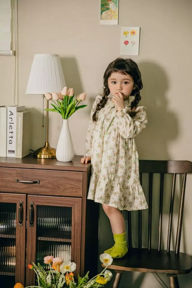 Pudding - Korean Children Fashion - #kidsshorts - Flower One-piece