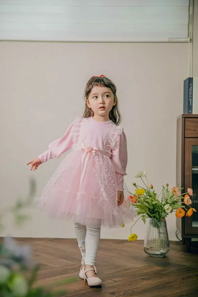 Pudding - Korean Children Fashion - #kidsstore - Frill One-piece - 3
