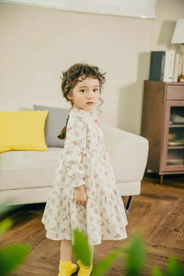 Pudding - Korean Children Fashion - #littlefashionista - Flower One-piece - 5