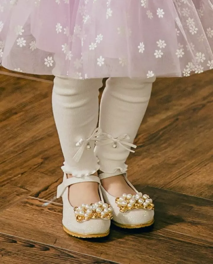 Pudding - Korean Children Fashion - #minifashionista - Ribbon Rib Leggings