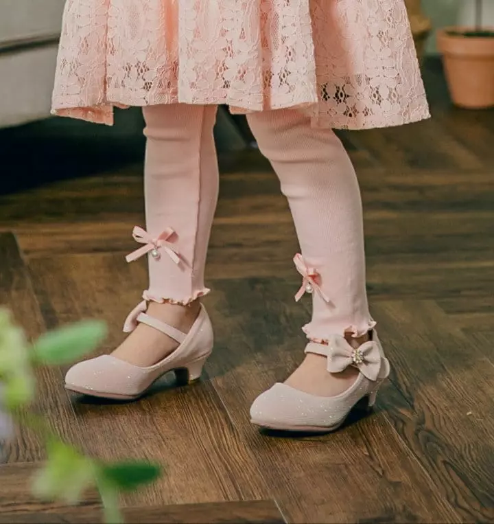 Pudding - Korean Children Fashion - #prettylittlegirls - Ribbon Rib Leggings - 2