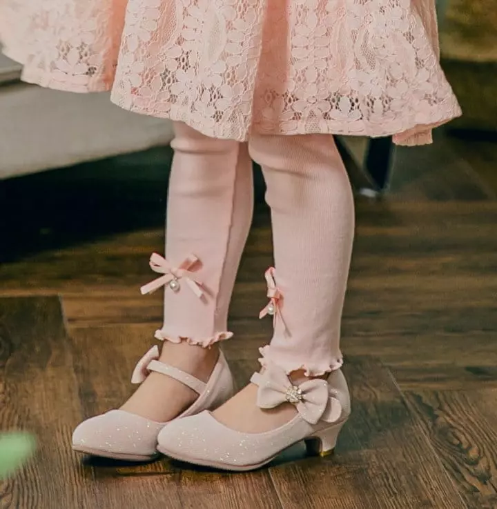 Pudding - Korean Children Fashion - #todddlerfashion - Ribbon Rib Leggings - 3
