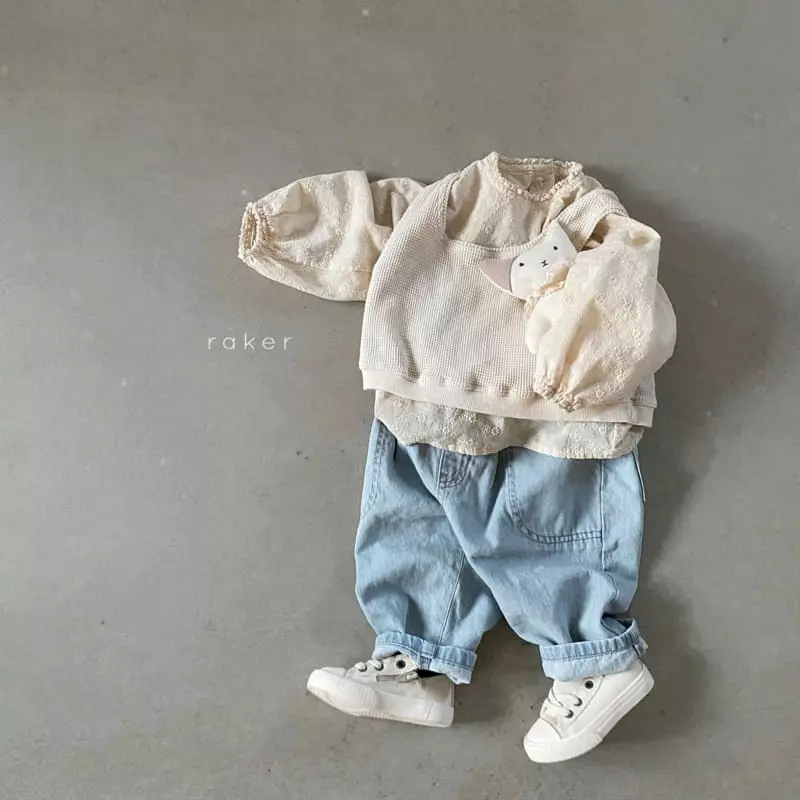 Raker - Korean Children Fashion - #prettylittlegirls - Stitch Jeans - 4
