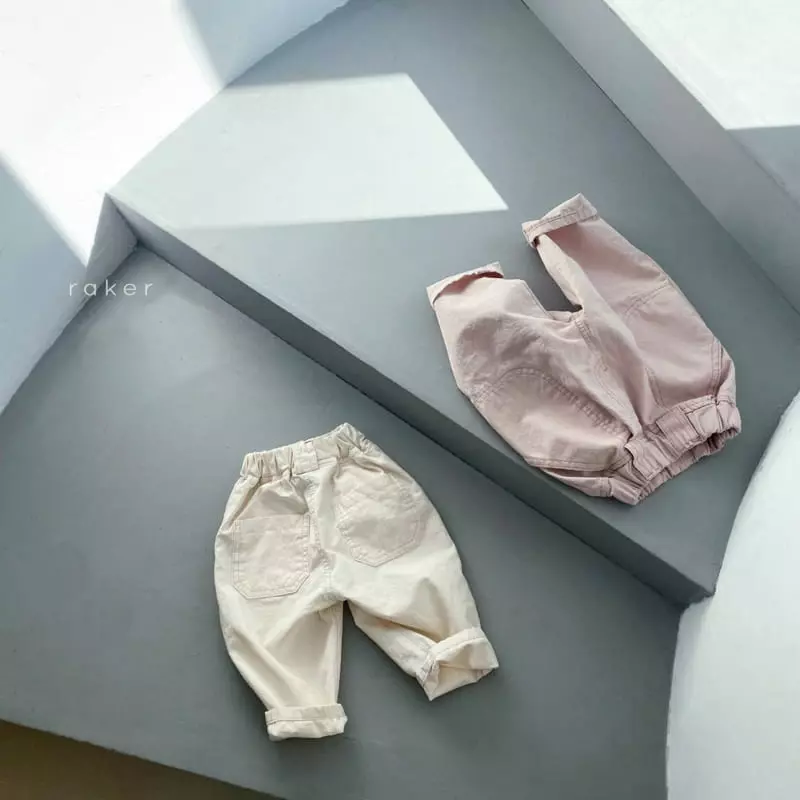 Raker - Korean Children Fashion - #childofig - Stitch Cotton Pants - 4
