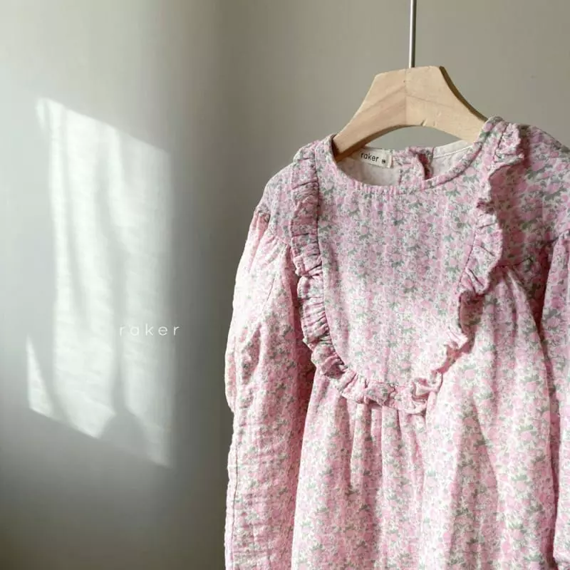 Raker - Korean Children Fashion - #childofig - Chuette Flower One-piece - 2