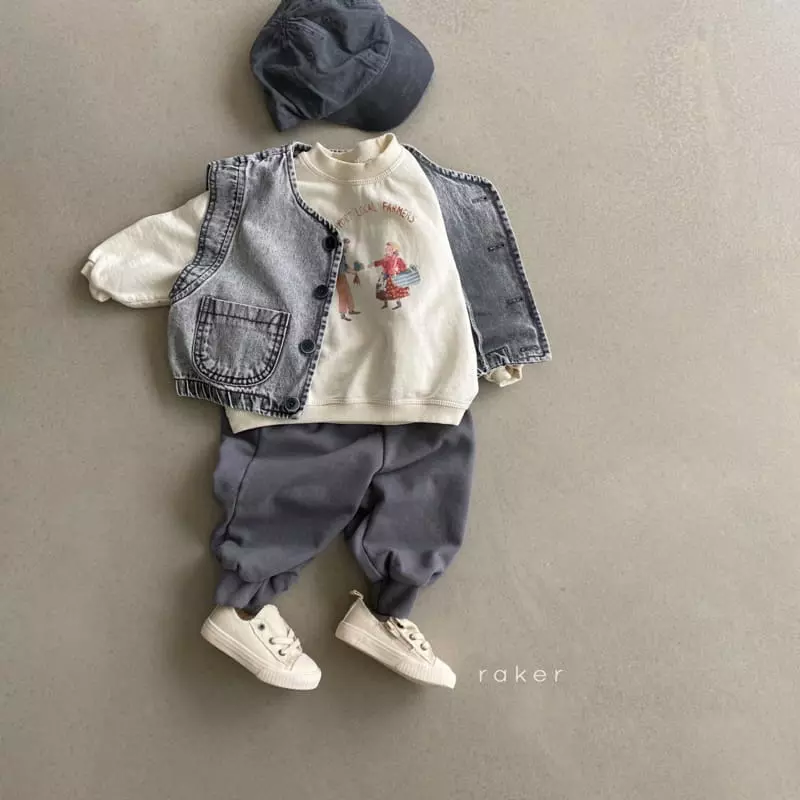 Raker - Korean Children Fashion - #fashionkids - Marlang Denim Vest - 7
