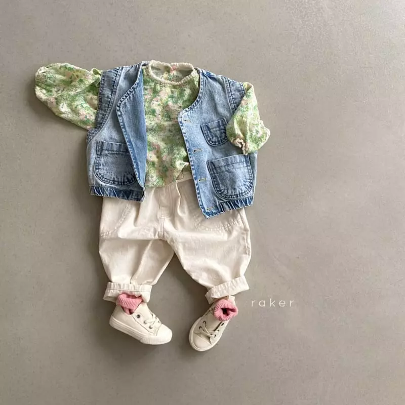Raker - Korean Children Fashion - #kidsshorts - Marlang Denim Vest - 8