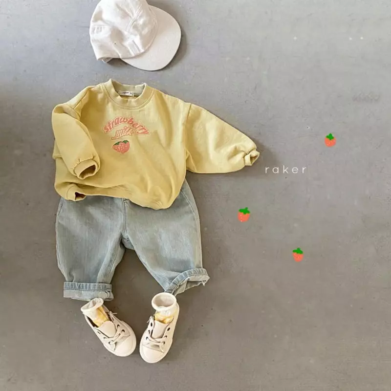 Raker - Korean Children Fashion - #kidsshorts - Strawberry Tee - 5