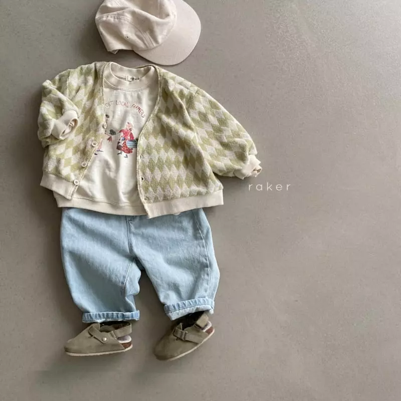 Raker - Korean Children Fashion - #littlefashionista - Argyle Terry Cardigan - 3