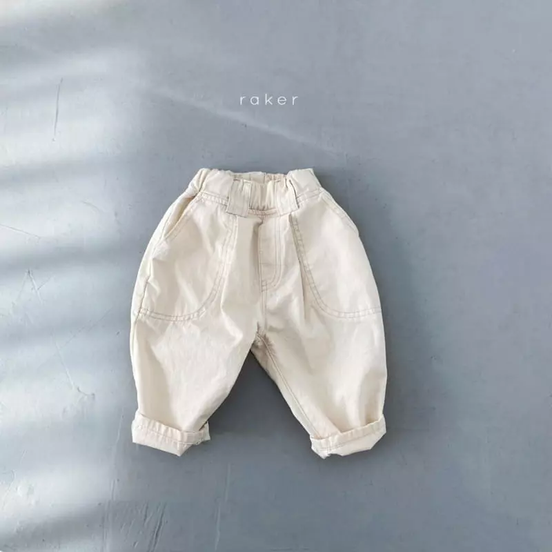 Raker - Korean Children Fashion - #minifashionista - Stitch Cotton Pants