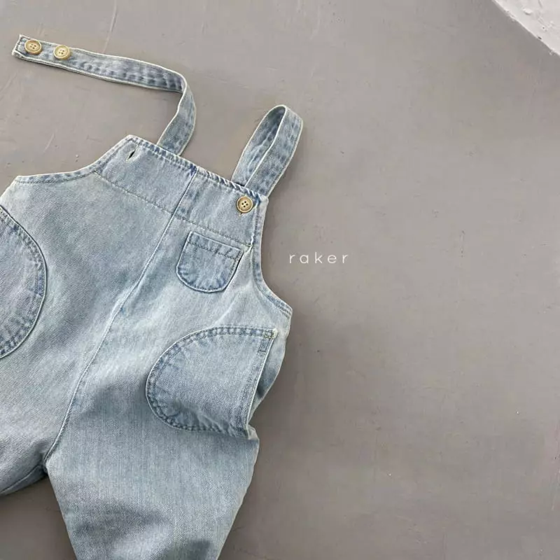 Raker - Korean Children Fashion - #prettylittlegirls - Half Moon Overall Pants - 2