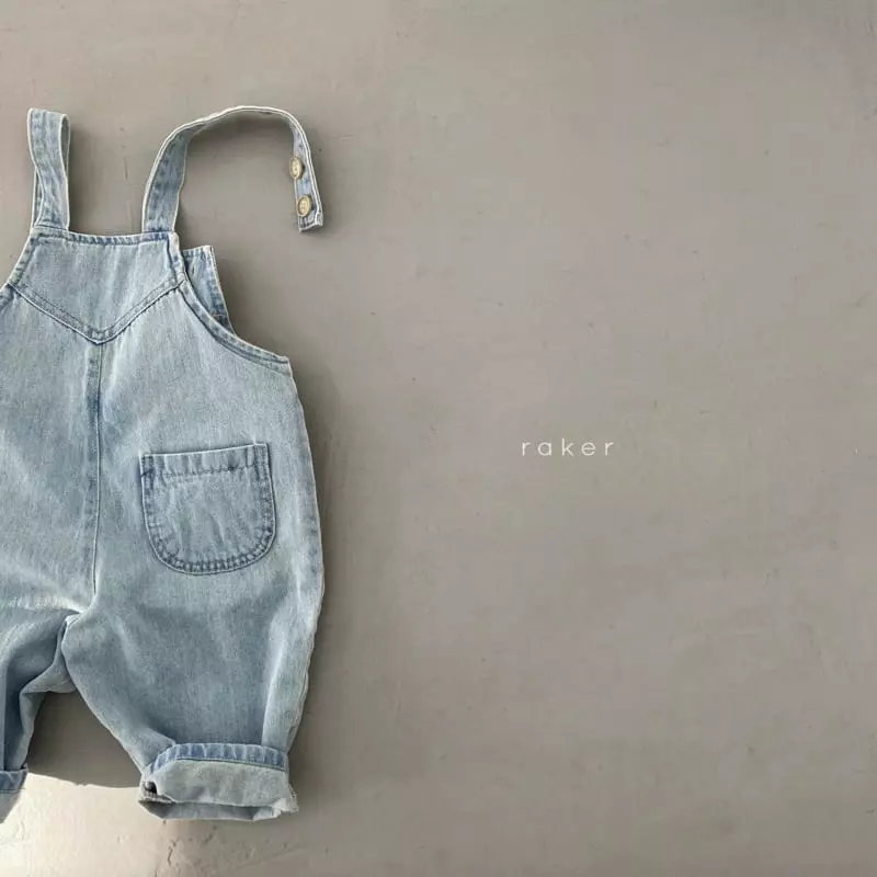 Raker - Korean Children Fashion - #todddlerfashion - Half Moon Overall Pants - 3