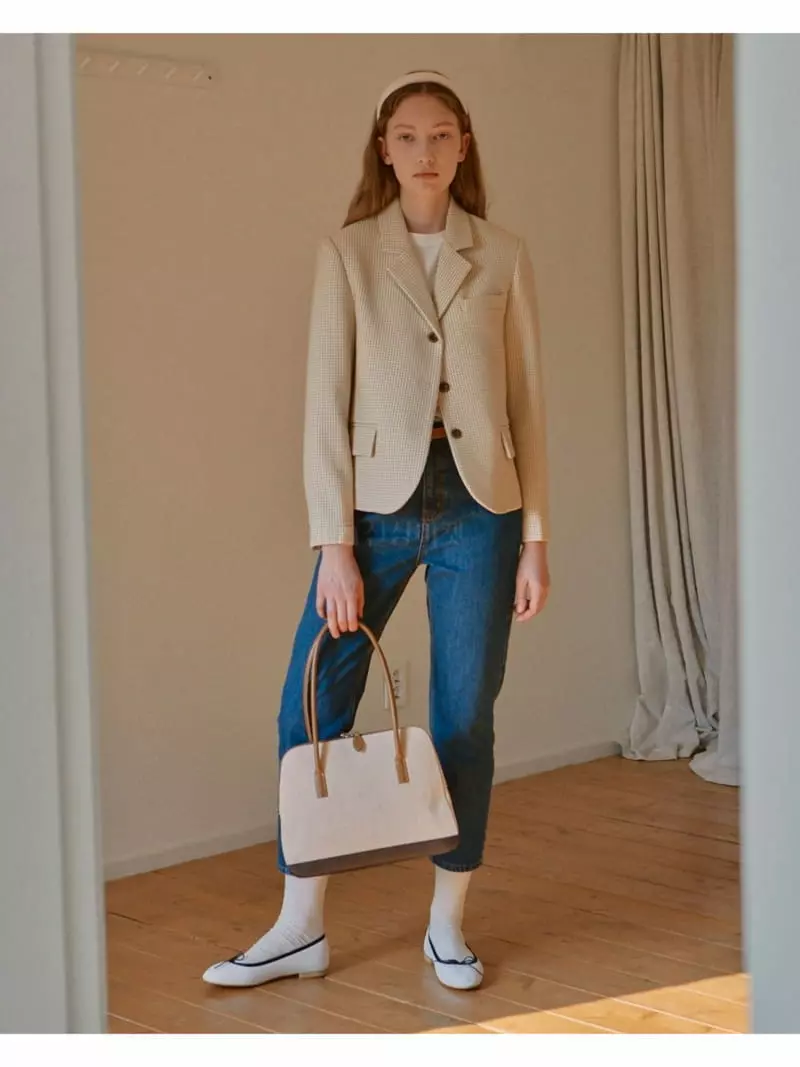 Refleur - Korean Women Fashion - #momslook - Basic Check Jacket