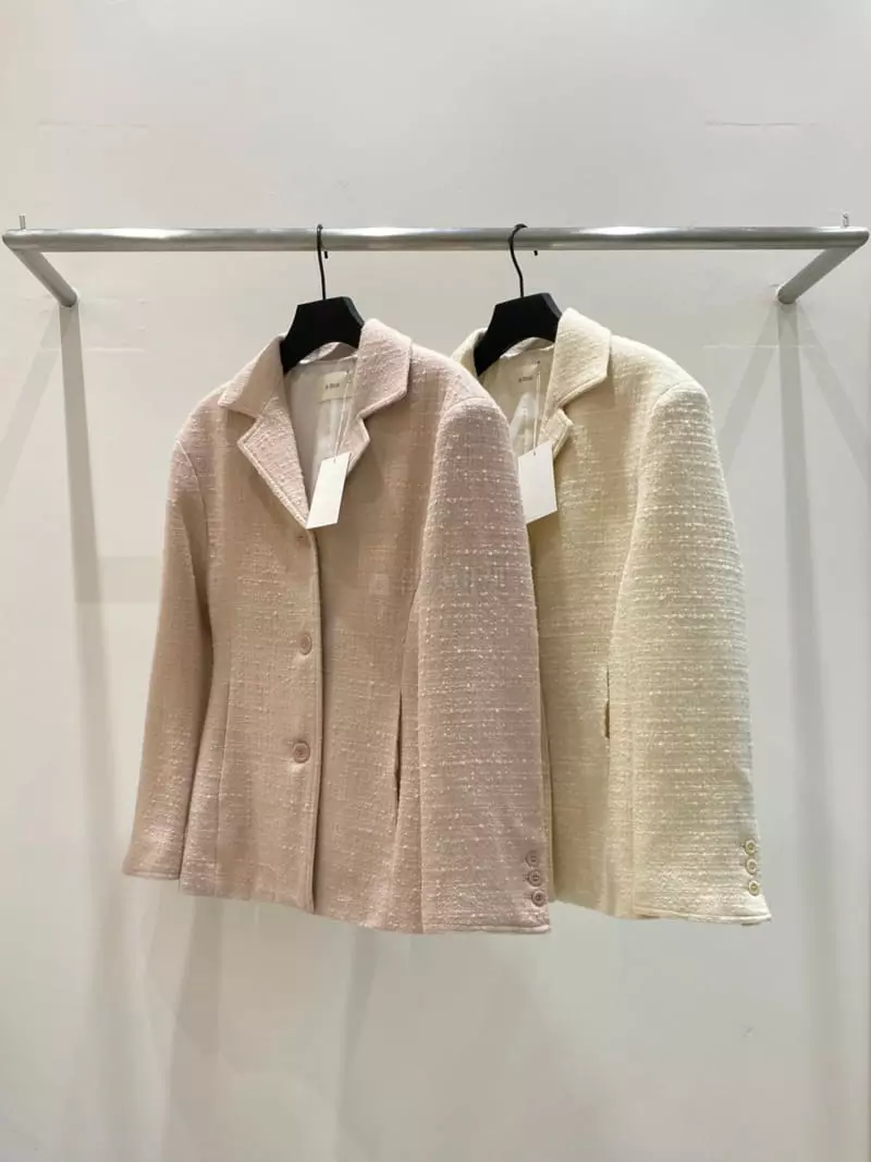 Refleur - Korean Women Fashion - #womensfashion - Tweed Line Jacket - 3