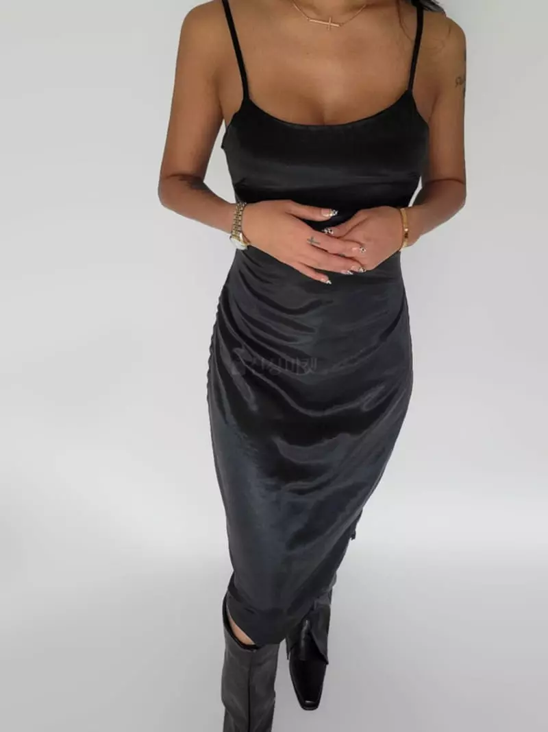 Remood - Korean Women Fashion - #momslook - Glam Silky Mini One-piece